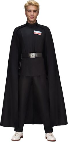 Adult Imperial Officer Uniform for Men Orson Krennic Cosplay Costume with Robe Uniform Pants Belt Halloween Suit in Saudi Arabia