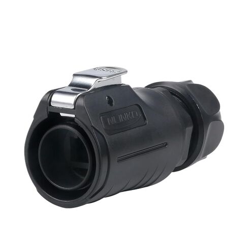 1Pcs LP20 PBT Plastic IP68 Waterproof RJ45 Cable Signal Connector CAT6 Panel Mount Socket Network Ethernet Interface(Socket e) in Saudi Arabia