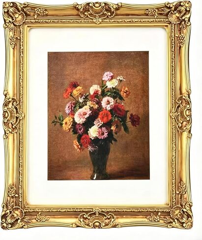 6X8 Vintage Picture Frame, Ornate Gold Baroque Antique Style with Glass Front, 6 X 8 Photo Frame for Tabletop Wall Hanging Display in Kuwait