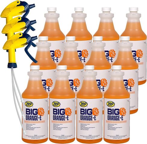 Zep Big Orange-E Citrus Industrial Degreaser Liquid 1 Quart 48501 (Case of 12) This Product is For Business Customers Only in Saudi Arabia