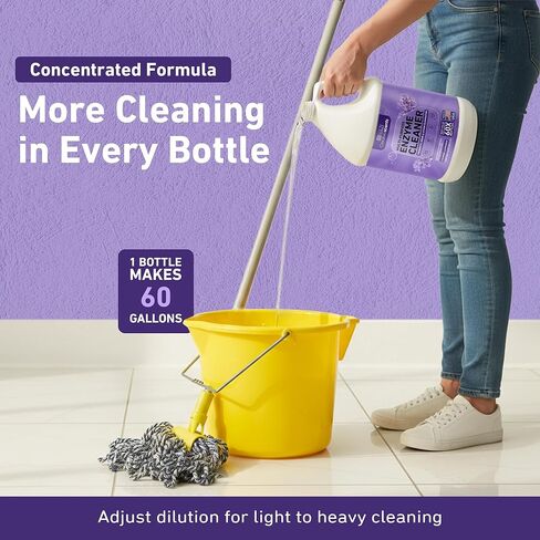 Creative Scents Multipurpose Enzyme Cleaner & Odor Remover | Super Concentrated for Floor, Carpet, Drain | Pet Urine Odor Eliminator | Cleaner for Cat Urine & Dog Poop | 1 Gallon - Calming Lavender in Saudi Arabia