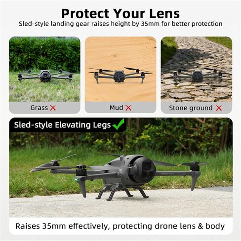 Landing Gear Compatible for DJI Mavic 4 Pro Drone Accessories Foldable Extension Leg Feet Height Extender Protector Holder for Mavic 4 Pro in Saudi Arabia