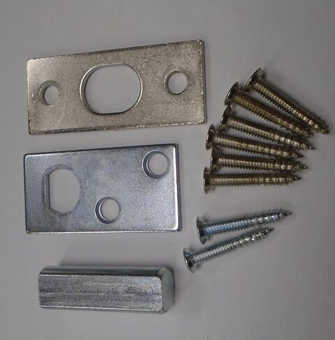 New Pack of Strike,Guide, & Mounting Lot of 8 Bright Chrome 09-485-619 92N Multi-Purpose Comprehensive Hardware Fastener Assortment Kit WnyNEH07175 in Saudi Arabia