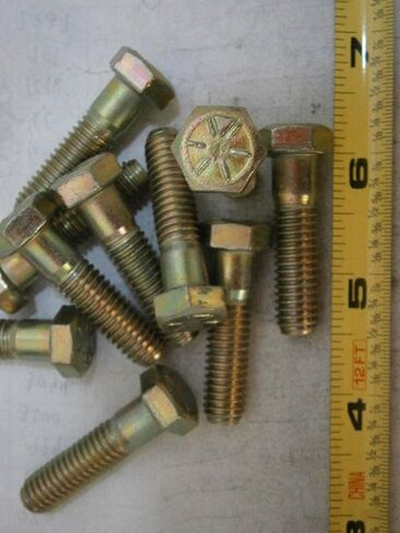 New Pack of Hex Cap Bolts 3/8-16 1-1/2" Long Steel Yellow Zinc Lot of 10#4351 Multi-Purpose Comprehensive Hardware Fastener Assortment Kit WnyNEH06471 in Saudi Arabia
