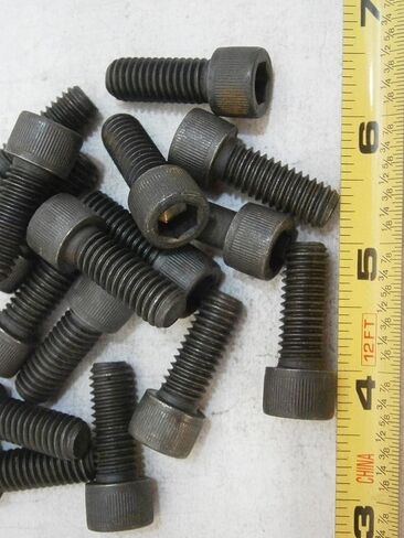 New Pack of Cap Screws 3/8-16 x 1" Long Socket Head Alloy Steel Black Lot of 12#3002 Multi-Purpose Comprehensive Hardware Fastener Assortment Kit WnyNEH06454 in Saudi Arabia