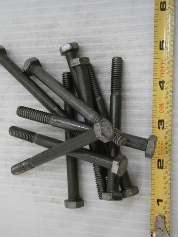 New Pack of Machine Screws 5/16-18 x 3 1/2 Hex Cap Grade 2 Steel Lot of 10#2188 Multi-Purpose Comprehensive Hardware Fastener Assortment Kit WnyNEH06599 in Saudi Arabia
