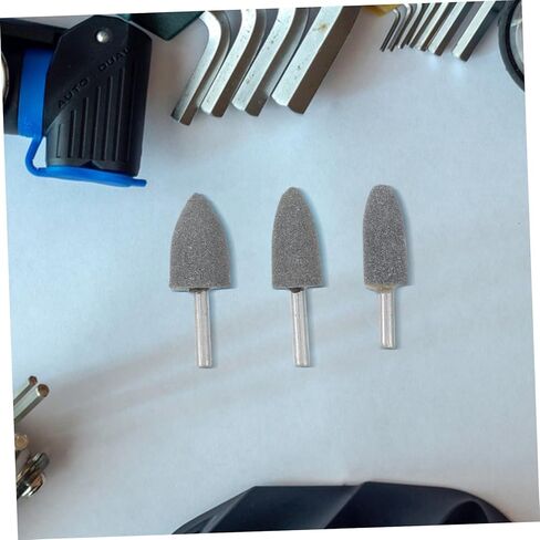Ciieeo 10pcs Brown Grinding Bits Electric Rotary Tools Abrasive Mounted Grinding Stones for Polishing Sharpening and Removal Cylindrical and Shapes in Saudi Arabia