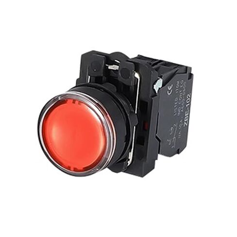 1 قطعة مفتاح زر الضغط، 22 مم مقاوم للماء مضيء دفع مؤقت LED NB5 XB5 AW33B1C 22 مم إرجاع الربيع (أزرق، 1NO 1NC، 24 فولت) in Kuwait