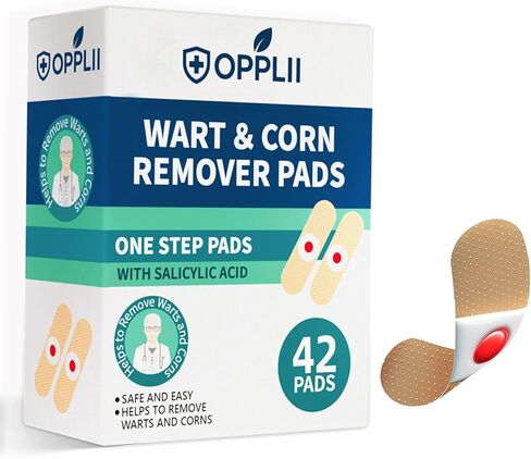 Maximum Strength Wart Corn Remover Pads for Feet and Toes, 40% Salicylic Acid Extra Strength Treatment Foot Corn Removal Bandages for Kids Adults,42 Pack in Saudi Arabia