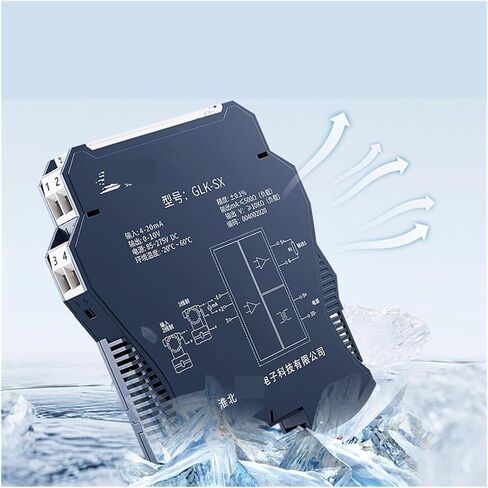 18-32VDC Speedxun Analog Signal Isolator DC Current Voltage Isolation Module 4-20mA to 0-10V(One in Two Out) in Saudi Arabia