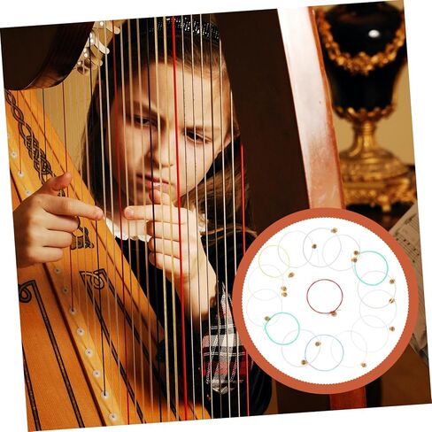 Garneck 15pcs Lyre Harp Strings Replacement Sturdy Lap Harp Strings for Music Instruments Lyre Accessories in Saudi Arabia