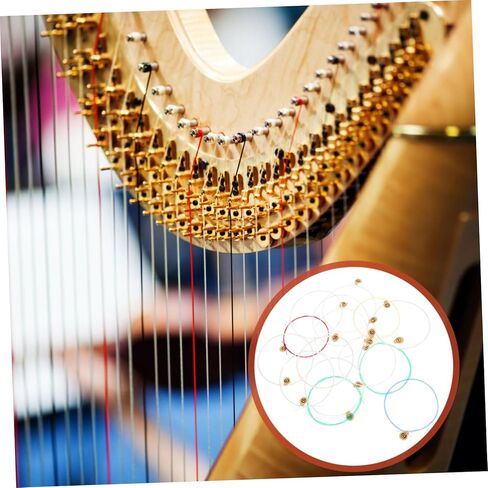 Garneck 15pcs Lyre Harp Strings Replacement Sturdy Lap Harp Strings for Music Instruments Lyre Accessories in Saudi Arabia