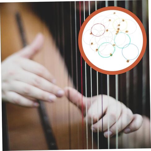 Garneck 15pcs Lyre Harp Strings Replacement Sturdy Lap Harp Strings for Music Instruments Lyre Accessories in Saudi Arabia
