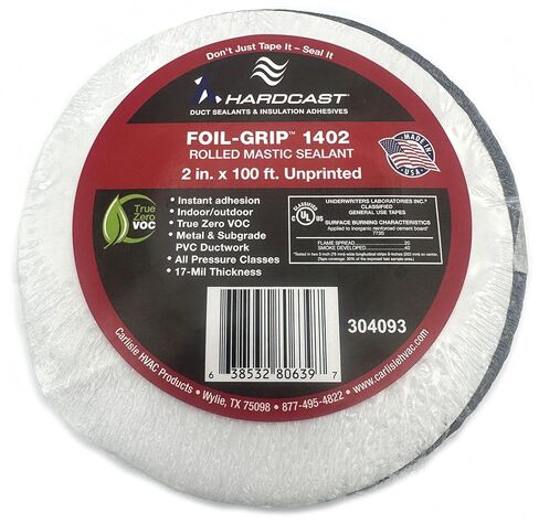 304093 Foil-Grip 1402 Mastic Duct Sealant 2 "x 100' - لفة غير مطبوعة in Kuwait