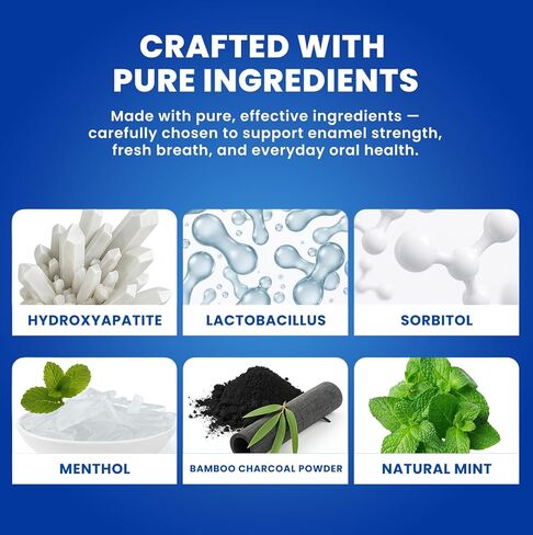 معجون أسنان لارينيكو نانو هيدروكسيباتيت - معجون أسنان خالي من الكبريتات - العناية بالمينا، تبييض لطيف، الأسنان الحساسة - 4 أونصة in Kuwait