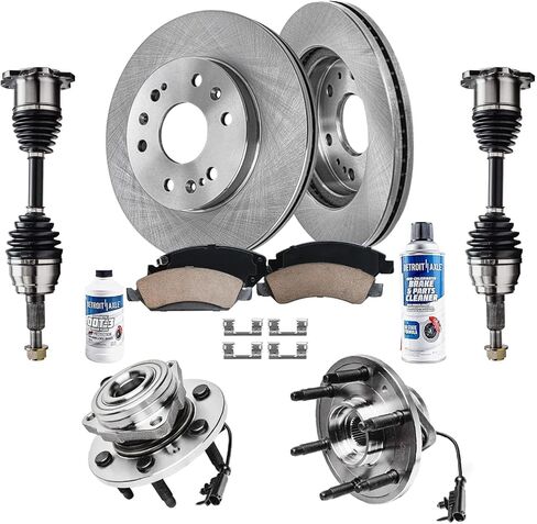 Detroit Axle - 4pc Brake Routors for 2015-2019 Subaru Legacy Disc Discor Rotors 2016 2017 2018 استبدال: 11.54 "بوصة الأمامية و 11.81" بوصة الخلفية الدوارات الخلفية in Kuwait