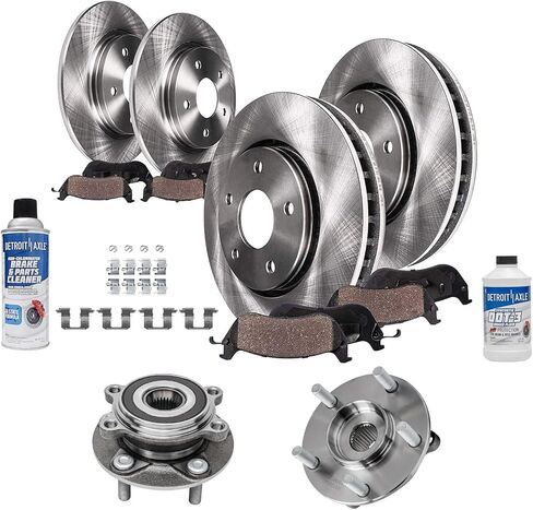 Detroit Axle - 4pc Brake Routors for 2015-2019 Subaru Legacy Disc Discor Rotors 2016 2017 2018 استبدال: 11.54 "بوصة الأمامية و 11.81" بوصة الخلفية الدوارات الخلفية in Kuwait