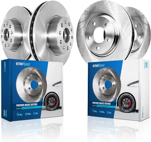 Detroit Axle - 4pc Brake Routors for 2015-2019 Subaru Legacy Disc Discor Rotors 2016 2017 2018 استبدال: 11.54 "بوصة الأمامية و 11.81" بوصة الخلفية الدوارات الخلفية in Kuwait