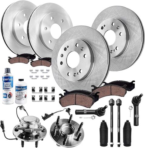Detroit Axle - 4pc Brake Routors for 2015-2019 Subaru Legacy Disc Discor Rotors 2016 2017 2018 استبدال: 11.54 "بوصة الأمامية و 11.81" بوصة الخلفية الدوارات الخلفية in Kuwait