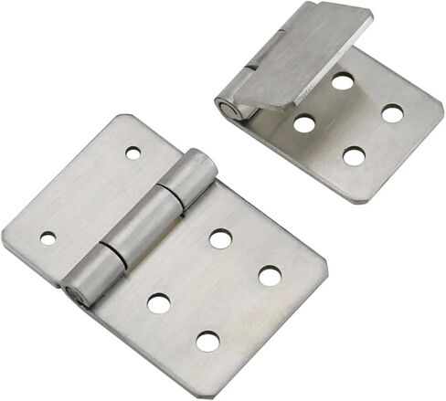 304 Stainless Steel Asymmetric Folding Hinge Industrial Equipment Cabinet Door 1Pcs(65.4x35x2mm) in Saudi Arabia