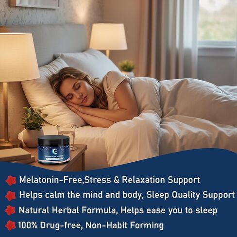 ZAYMAN Melatonin Free Sleep Gummies, Natural Sleep Aid Gummies with L-Theanine, Magnesium Glycinate, Valerian Root, Passionflower - Sugar Free, Strawberry Flavor, Vegan, 60 Count in Saudi Arabia