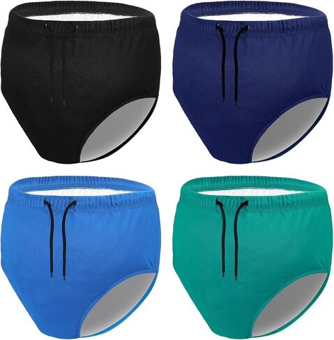 Cutecrop 4 Pcs Reusable Youth Swim Diapers Washable Reusable Cloth Diaper Covers Waterproof Incontinence for Swimming Unisex in Saudi Arabia