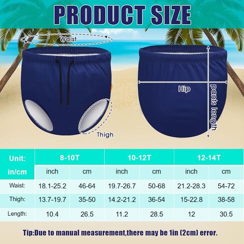 Cutecrop 4 Pcs Reusable Youth Swim Diapers Washable Reusable Cloth Diaper Covers Waterproof Incontinence for Swimming Unisex in Saudi Arabia