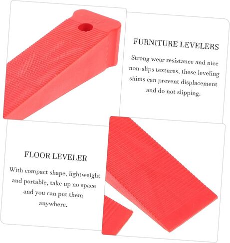 Lurrose 10-Piece Door Installation Level Wedge Set Plastic Leveling Shims for Non-Slip Design for Furniture Doors and Cabinets in Saudi Arabia