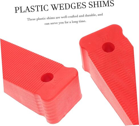 Lurrose 10-Piece Door Installation Level Wedge Set Plastic Leveling Shims for Non-Slip Design for Furniture Doors and Cabinets in Saudi Arabia