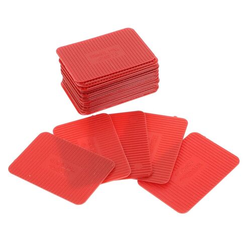 GANAZONO 100Pcs Plastic Flat Shims for Leveling Doors Windows Load Bearing Structural for Furniture Hot Tubs Shims for Enhanced Stability in Saudi Arabia