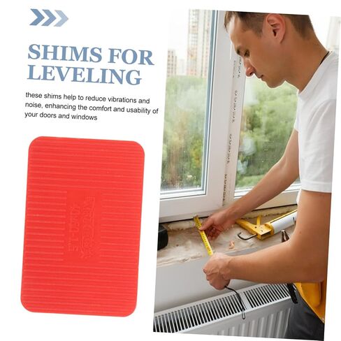 GANAZONO 100Pcs Plastic Flat Shims for Leveling Doors Windows Load Bearing Structural for Furniture Hot Tubs Shims for Enhanced Stability in Saudi Arabia
