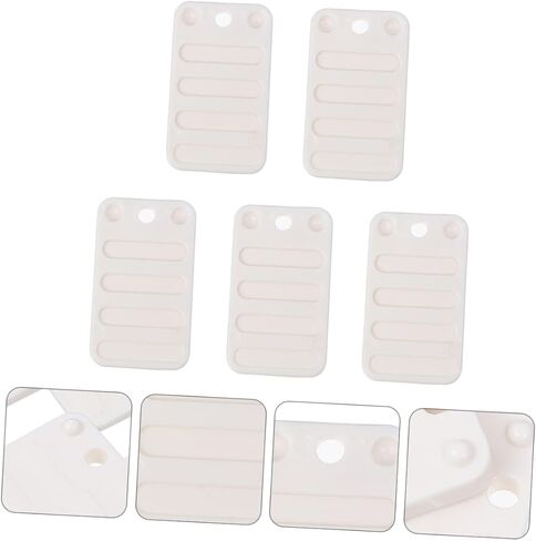 Homoyoyo 5 Pcs Adjustable Furniture Feet Pads Leveling Shims for Sofa Legs Bed Risers and Tables Plastic Wedge Foot Base Raising Accessories for Home Improvement in Saudi Arabia