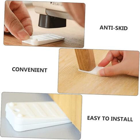 Homoyoyo 5 Pcs Adjustable Furniture Feet Pads Leveling Shims for Sofa Legs Bed Risers and Tables Plastic Wedge Foot Base Raising Accessories for Home Improvement in Saudi Arabia