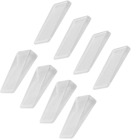 OSALADI Wedge Furniture Leveling Shims 8pcs PVC Door Stoppers for Home Easy to Use Floor Protectors for Cabinets and Doors in Saudi Arabia