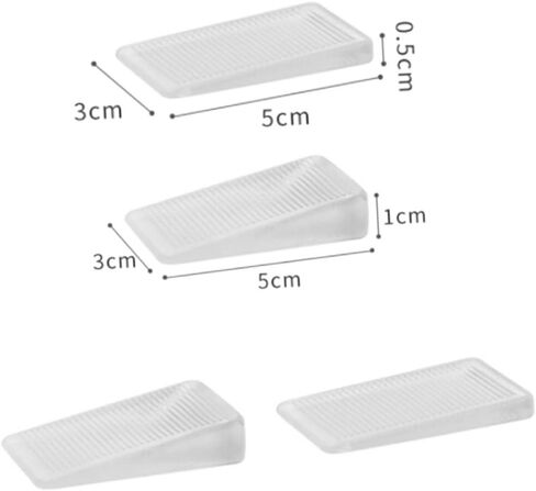 OSALADI Wedge Furniture Leveling Shims 8pcs PVC Door Stoppers for Home Easy to Use Floor Protectors for Cabinets and Doors in Saudi Arabia