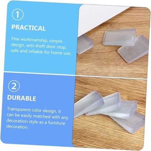 OSALADI Wedge Furniture Leveling Shims 8pcs PVC Door Stoppers for Home Easy to Use Floor Protectors for Cabinets and Doors in Saudi Arabia