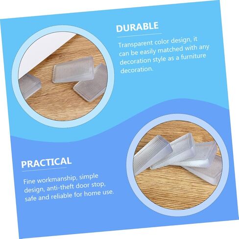 OSALADI Wedge Furniture Leveling Shims 8pcs PVC Door Stoppers for Home Easy to Use Floor Protectors for Cabinets and Doors in Saudi Arabia