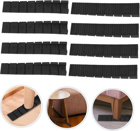 Vaguelly 20pcs Furniture Leveling Shims Plastic Shims for Tables Chairs Cabinets Adjustable Wedge Levelers Non-Slip Furniture for Home Use in Saudi Arabia