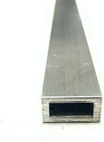 6063 أنبوب ألومنيوم مستطيل 1/2 بوصة × 1 بوصة × .125 بوصة قطعة حائط 12 بوصة in Kuwait