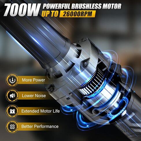 مطحنة قوالب لاسلكية لبطارية Dewalt 20V MAX (بدون بطارية)، مطحنة قالب الكبح مع 6 سرعات متغيرة تصل إلى 26000 دورة في الدقيقة، رائعة لطحن المعادن/الخشب، قطع الصنفرة، نحت الأعمال الفنية (الأداة فقط) in Kuwait