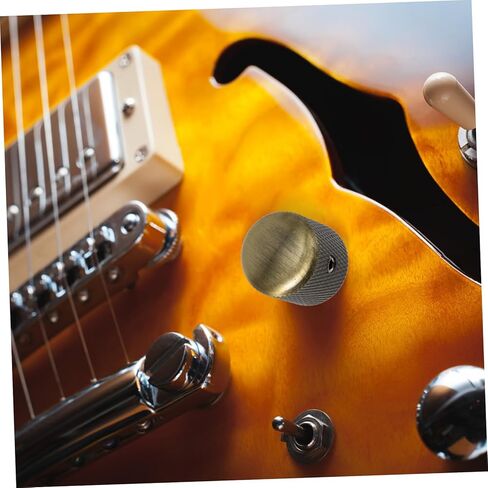 Toddmomy 2 Sets of Metal Guitar Knobs Wrench Adjustable Volume/Tone Control for Electric Guitar and Bass Suitable for Replacement and Instrument Accessories in Saudi Arabia