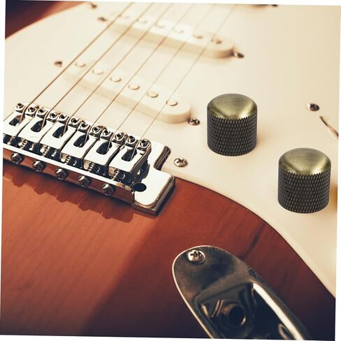 Toddmomy 2 Sets of Metal Guitar Knobs Wrench Adjustable Volume/Tone Control for Electric Guitar and Bass Suitable for Replacement and Instrument Accessories in Saudi Arabia