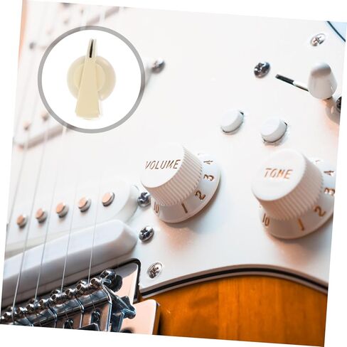 Kisangel 48pcs Guitar Volume Tone Control Knobs Potentiometer Caps for Electric Guitar Easy to Install Replacement Parts for Amplifiers and Effects in Saudi Arabia