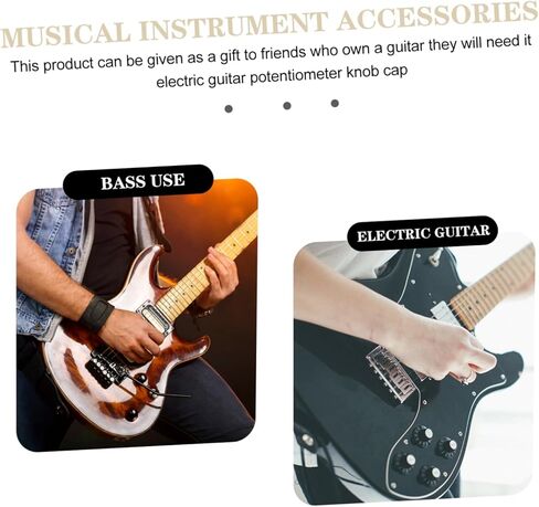 Kisangel 48pcs Guitar Volume Tone Control Knobs Potentiometer Caps for Electric Guitar Easy to Install Replacement Parts for Amplifiers and Effects in Saudi Arabia