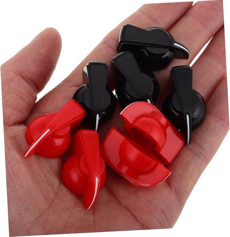 HANABASS 8pcs Electric Guitar Control Knobs for Volume and Tone Potentiometer Knobs and Easy Installation for Electric and Acoustic Guitars in Saudi Arabia