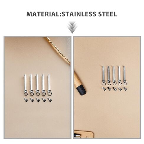 Ipetboom 5 Sets Hand Fan Shaft Replacement Kit Decorative Rivets with Rings Stainless Steel Fasteners for Folding Fans for DIY Repairs and Restoration in Saudi Arabia