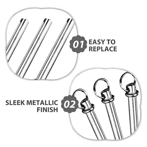 Ipetboom 5 Sets Hand Fan Shaft Replacement Kit Decorative Rivets with Rings Stainless Steel Fasteners for Folding Fans for DIY Repairs and Restoration in Saudi Arabia