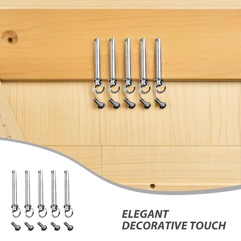 Ipetboom 5 Sets Hand Fan Shaft Replacement Kit Decorative Rivets with Rings Stainless Steel Fasteners for Folding Fans for DIY Repairs and Restoration in Saudi Arabia