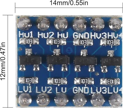 12pcs 4 Channels IIC I2C Logic Level Converter PRE-SOLDERED Bi-Directional Module 3.3V to 5V 4 Channels Shifter for Raspberry Pi and Other Microcontrollers in Saudi Arabia