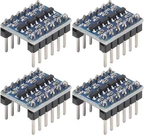 12pcs 4 Channels IIC I2C Logic Level Converter PRE-SOLDERED Bi-Directional Module 3.3V to 5V 4 Channels Shifter for Raspberry Pi and Other Microcontrollers in Saudi Arabia